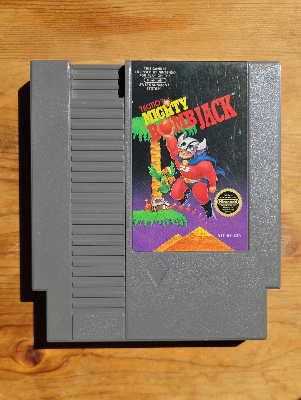 Nintendo Mighty Bomb Jack TECMO Authentic Vintage NES Game Cartridge TESTED
